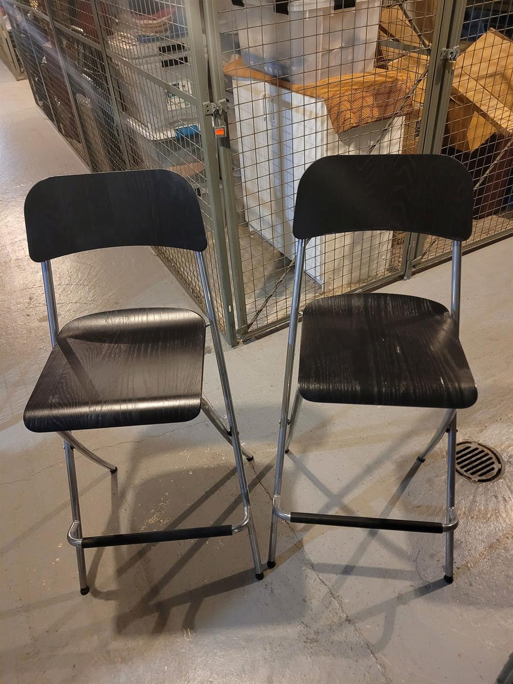 $40 - Set of 2 ikea stool high chair with back rest plus one free chair