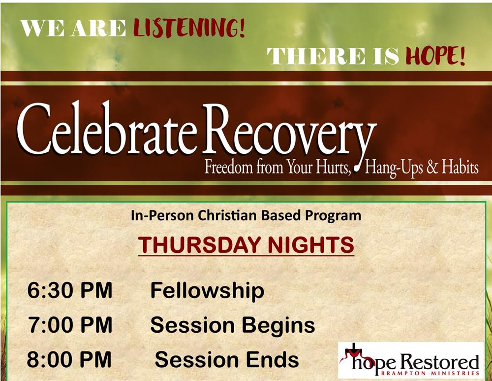 celebrate recovery flyer