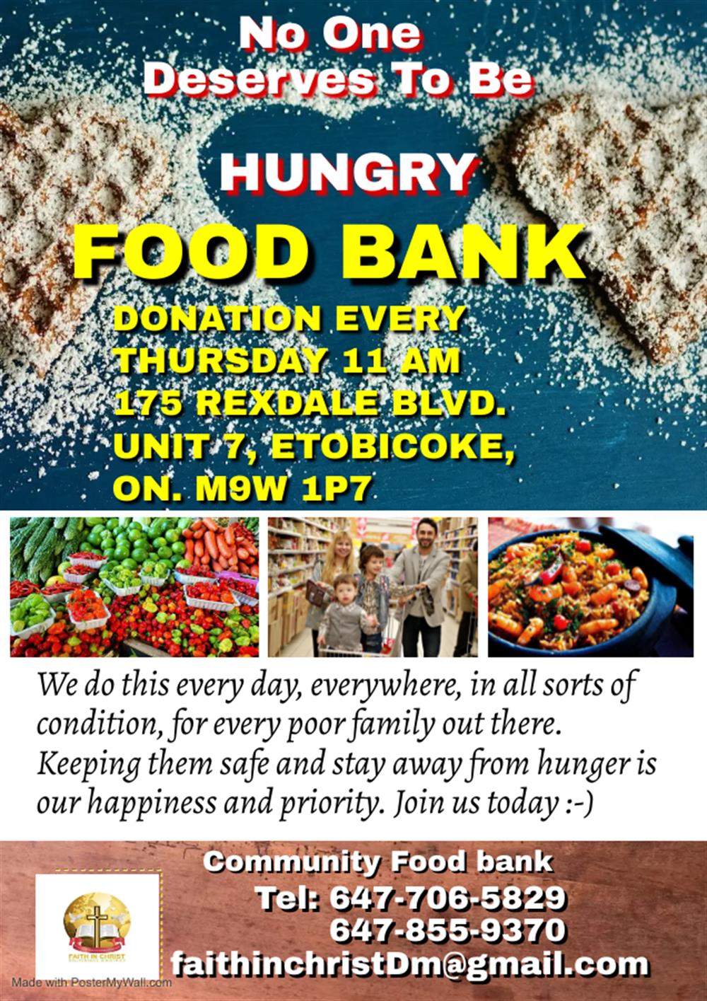 food bank flyer